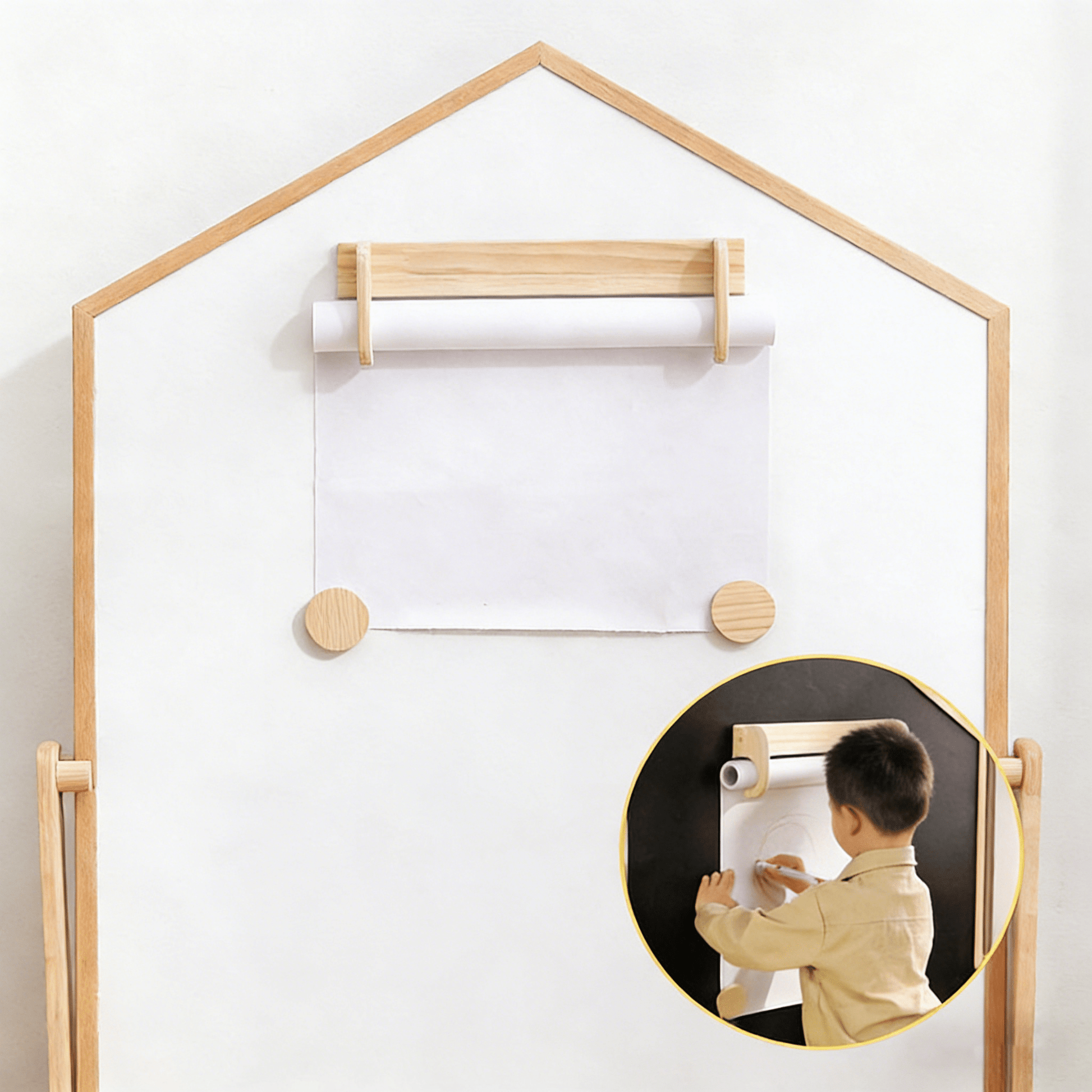 Paper Roll Holder Set (New Zealand Pine) - Nidokid