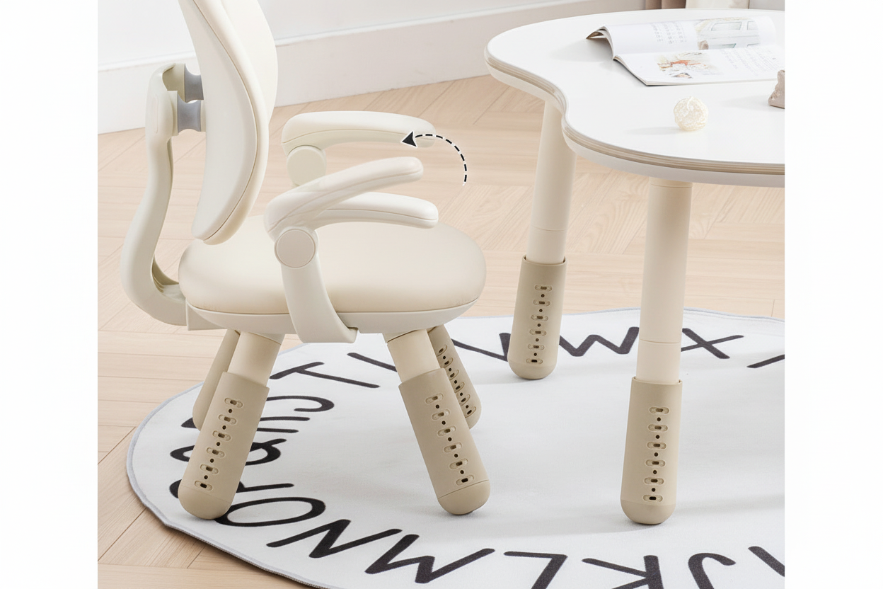 保留箭头的儿童椅产品图