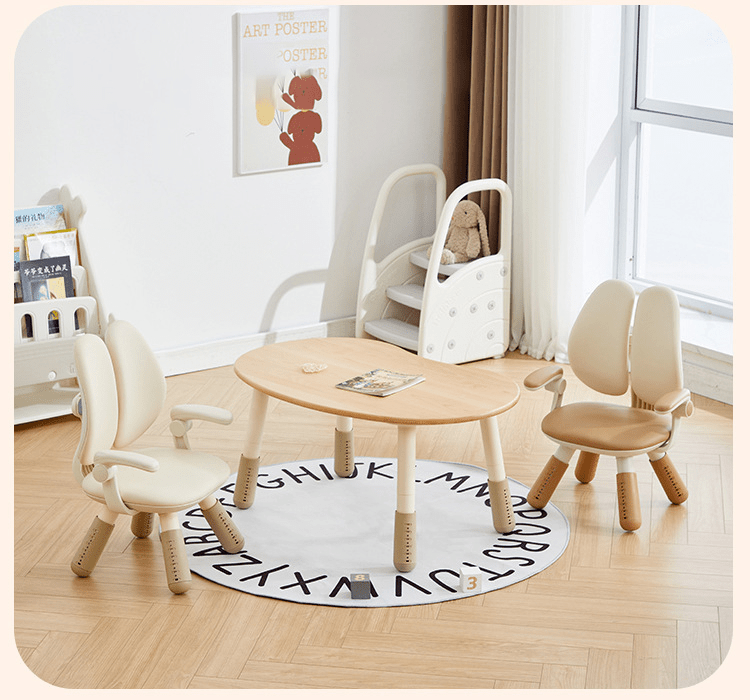 Solid Beech Peanut Table - Nidokid