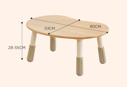 Solid Beech Peanut Table - Nidokid